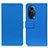 Leather Case Stands Flip Cover Holder M08L for Huawei Honor 50 SE 5G Blue