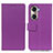 Leather Case Stands Flip Cover Holder M08L for Huawei Honor 60 5G Purple