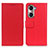 Leather Case Stands Flip Cover Holder M08L for Huawei Honor 60 5G Red