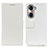 Leather Case Stands Flip Cover Holder M08L for Huawei Honor 60 5G White