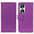 Leather Case Stands Flip Cover Holder M08L for Huawei Honor 90 5G Purple