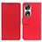 Leather Case Stands Flip Cover Holder M08L for Huawei Honor 90 5G Red