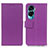 Leather Case Stands Flip Cover Holder M08L for Huawei Honor 90 Lite 5G Purple