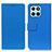 Leather Case Stands Flip Cover Holder M08L for Huawei Honor X6 5G Blue