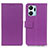 Leather Case Stands Flip Cover Holder M08L for Huawei Honor X7a Purple