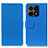 Leather Case Stands Flip Cover Holder M08L for Huawei Honor X8a 4G Blue