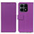 Leather Case Stands Flip Cover Holder M08L for Huawei Honor X8a 4G Purple