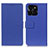 Leather Case Stands Flip Cover Holder M08L for Huawei Honor X8b Blue