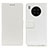 Leather Case Stands Flip Cover Holder M08L for Huawei Nova 8i White
