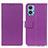 Leather Case Stands Flip Cover Holder M08L for Motorola Moto E22 Purple