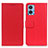 Leather Case Stands Flip Cover Holder M08L for Motorola Moto E22 Red