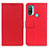 Leather Case Stands Flip Cover Holder M08L for Motorola Moto E30 Red