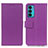 Leather Case Stands Flip Cover Holder M08L for Motorola Moto Edge 20 5G Purple