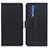 Leather Case Stands Flip Cover Holder M08L for Motorola Moto Edge (2021) 5G Black