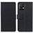 Leather Case Stands Flip Cover Holder M08L for Motorola Moto Edge 40 Pro 5G Black