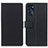 Leather Case Stands Flip Cover Holder M08L for Motorola Moto G 5G (2022) Black