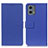 Leather Case Stands Flip Cover Holder M08L for Motorola Moto G 5G (2023) Blue