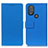 Leather Case Stands Flip Cover Holder M08L for Motorola Moto G Play (2023) Blue