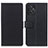 Leather Case Stands Flip Cover Holder M08L for Motorola Moto G Power 5G (2023) Black