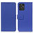 Leather Case Stands Flip Cover Holder M08L for Motorola Moto G Power 5G (2023) Blue