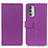 Leather Case Stands Flip Cover Holder M08L for Motorola Moto G Stylus (2022) 4G Purple