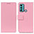 Leather Case Stands Flip Cover Holder M08L for Motorola Moto G40 Fusion Pink