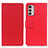 Leather Case Stands Flip Cover Holder M08L for Motorola Moto G42 Red