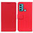 Leather Case Stands Flip Cover Holder M08L for Motorola Moto G60 Red