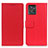 Leather Case Stands Flip Cover Holder M08L for Motorola ThinkPhone 5G Red