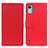 Leather Case Stands Flip Cover Holder M08L for Nokia C12 Plus Red