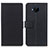 Leather Case Stands Flip Cover Holder M08L for Nokia C20 Plus Black