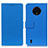 Leather Case Stands Flip Cover Holder M08L for Nokia C200 Blue