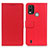 Leather Case Stands Flip Cover Holder M08L for Nokia C21 Plus Red