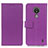 Leather Case Stands Flip Cover Holder M08L for Nokia C21 Purple