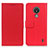 Leather Case Stands Flip Cover Holder M08L for Nokia C21 Red