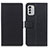 Leather Case Stands Flip Cover Holder M08L for Nokia G60 5G Black