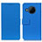 Leather Case Stands Flip Cover Holder M08L for Nokia X100 5G Blue