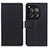 Leather Case Stands Flip Cover Holder M08L for OnePlus 12 5G Black