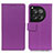 Leather Case Stands Flip Cover Holder M08L for OnePlus 12 5G Purple