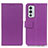 Leather Case Stands Flip Cover Holder M08L for OnePlus 9RT 5G Purple