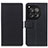 Leather Case Stands Flip Cover Holder M08L for OnePlus Ace 3 5G Black