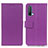 Leather Case Stands Flip Cover Holder M08L for OnePlus Nord CE 5G Purple