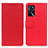 Leather Case Stands Flip Cover Holder M08L for Oppo A16 Red