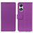 Leather Case Stands Flip Cover Holder M08L for Oppo A18 Purple