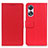 Leather Case Stands Flip Cover Holder M08L for Oppo A38 Red