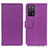 Leather Case Stands Flip Cover Holder M08L for Oppo A55 5G Purple