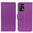 Leather Case Stands Flip Cover Holder M08L for Oppo A74 4G Purple