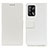 Leather Case Stands Flip Cover Holder M08L for Oppo A74 4G White