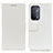 Leather Case Stands Flip Cover Holder M08L for Oppo A74 5G White