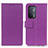 Leather Case Stands Flip Cover Holder M08L for Oppo A93 5G Purple